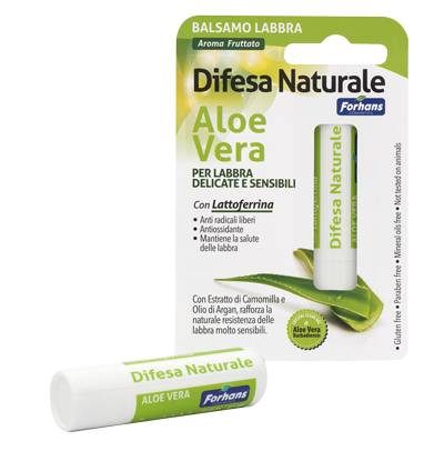 Forhans Balsamo Labbra Difesa Naturale - Gusto: Aloe Vera