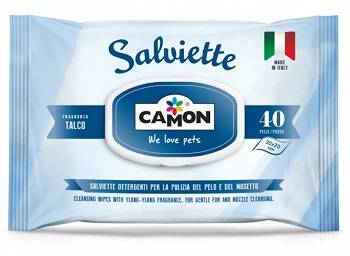 Camon Salviette Detergenti per cane e gatto 40 pezzi