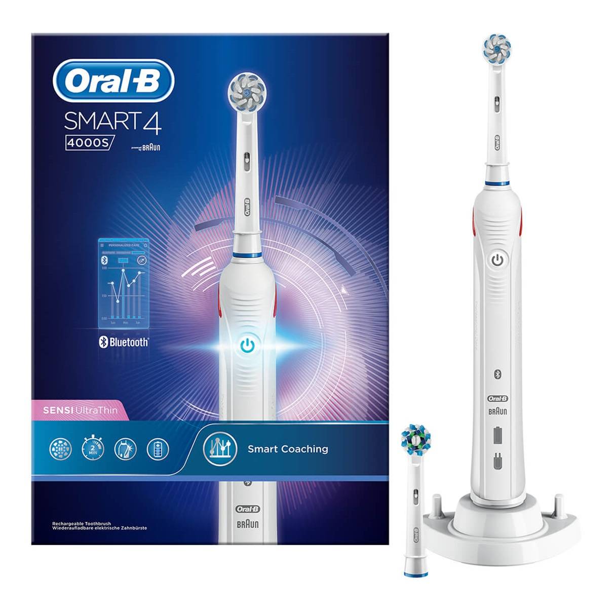 Oral B SmartSeries 4 4000S Sensi UltraThin Spazzolino Elettrico Ricaricabile