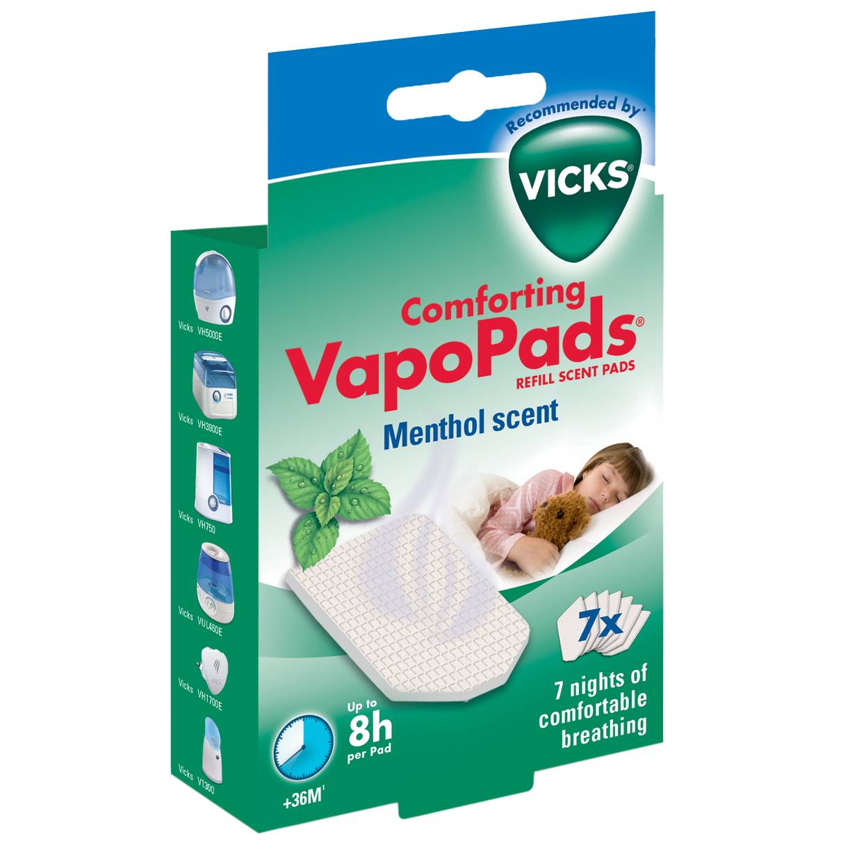 Vicks VapoPads Menthol Scent Ricariche Con Oli Essenziali