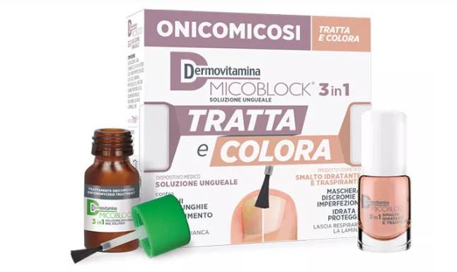 Dermovitamina Micoblock 3 in 1 Soluzione Unguale Tratta e Colora