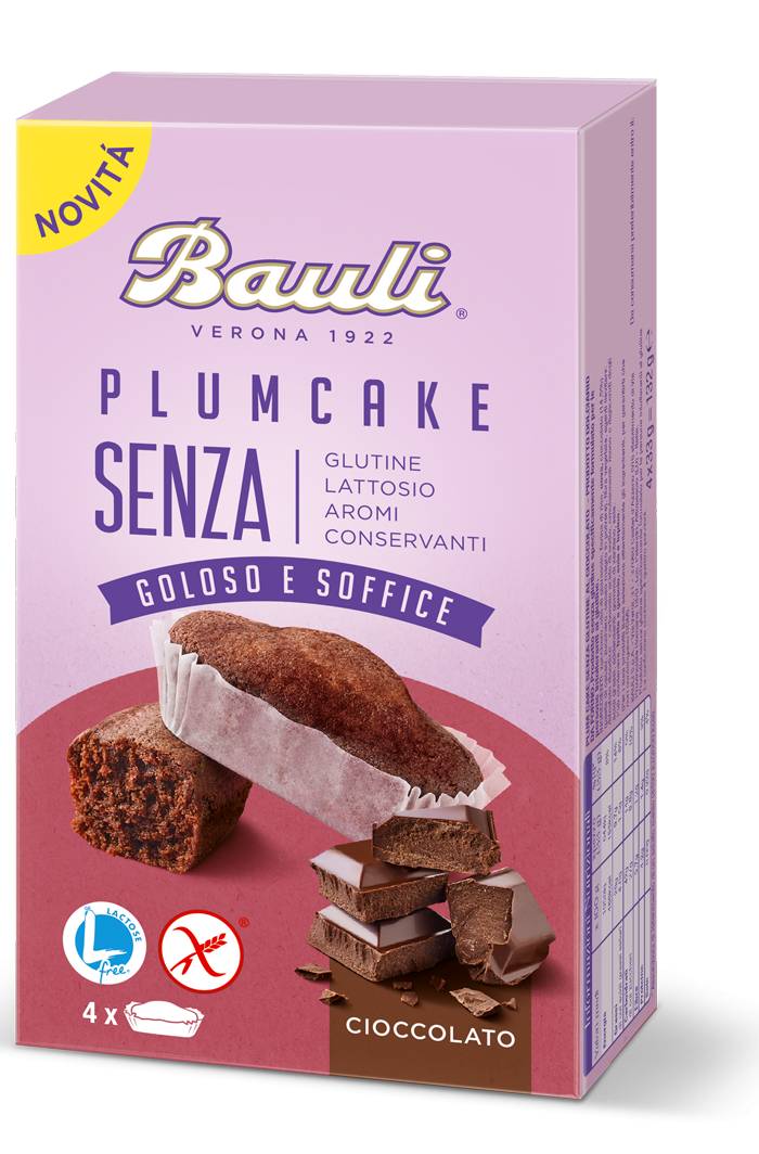 Bauli Plumcake al Cioccolato Senza Glutine e Senza Lattosio