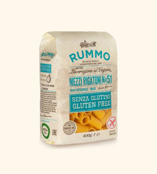 Rummo Mezzi Rigatoni Pasta Senza Glutine