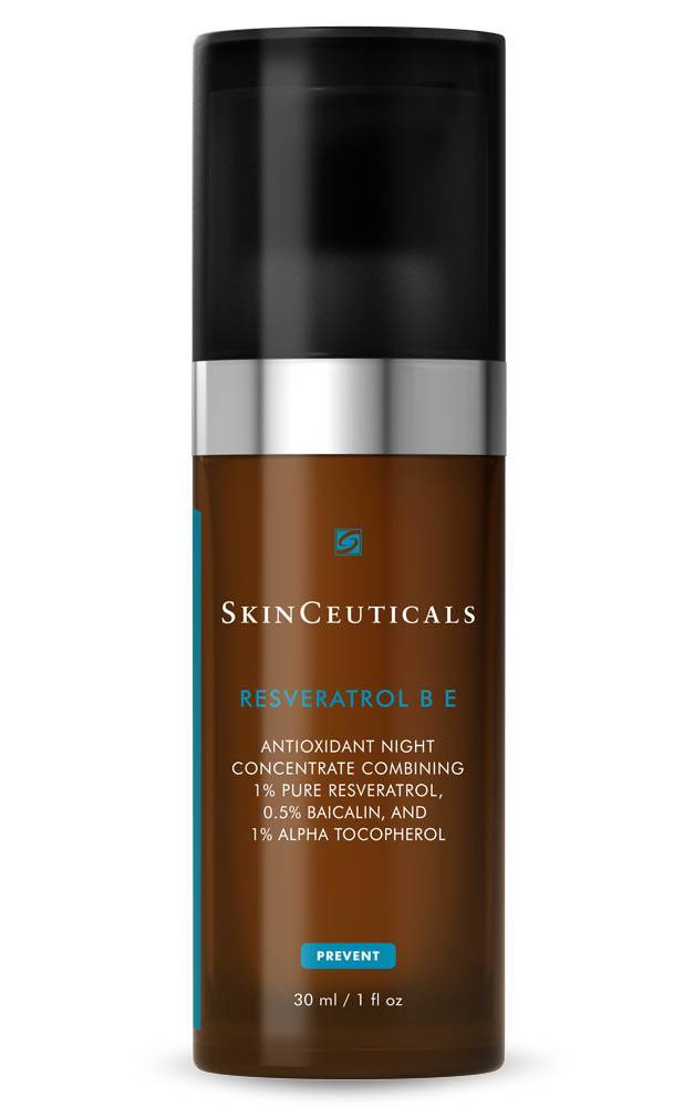 SkinCeurticals Resveratrol B E Siero antiossidante notte per il trattamento di rughe e perdita di tono con Resveratrolo e Vitamina E 30ml