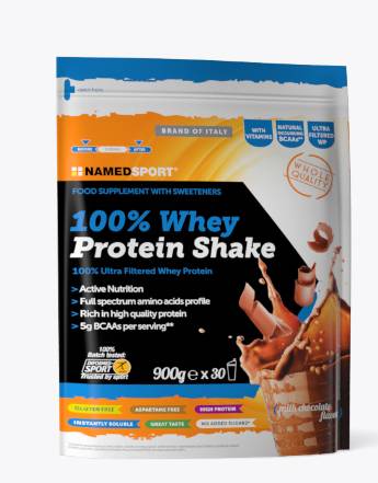 Named Sport 100% Whey Protein Cioccolato Integratore Proteico per Sportivi 900 g