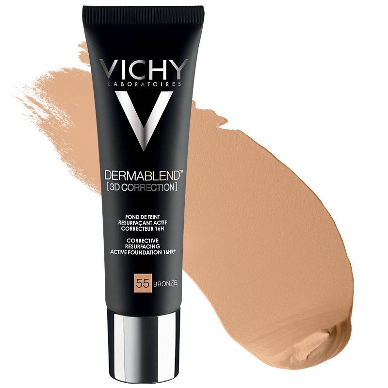 Vichy Dermablend Coverflow 3D Correction Fondotinta 30 ml - Colore: 55 - Bronze