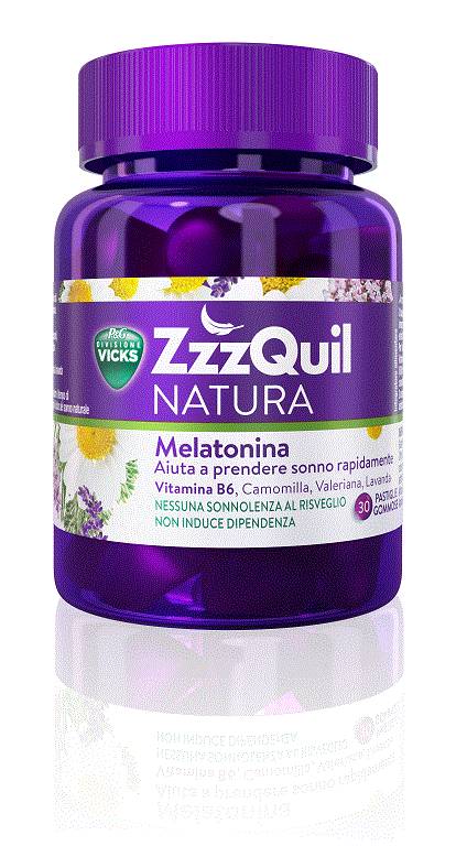 Vicks ZzzQuil Natura Integratore per Dormire 30 Pastiglie