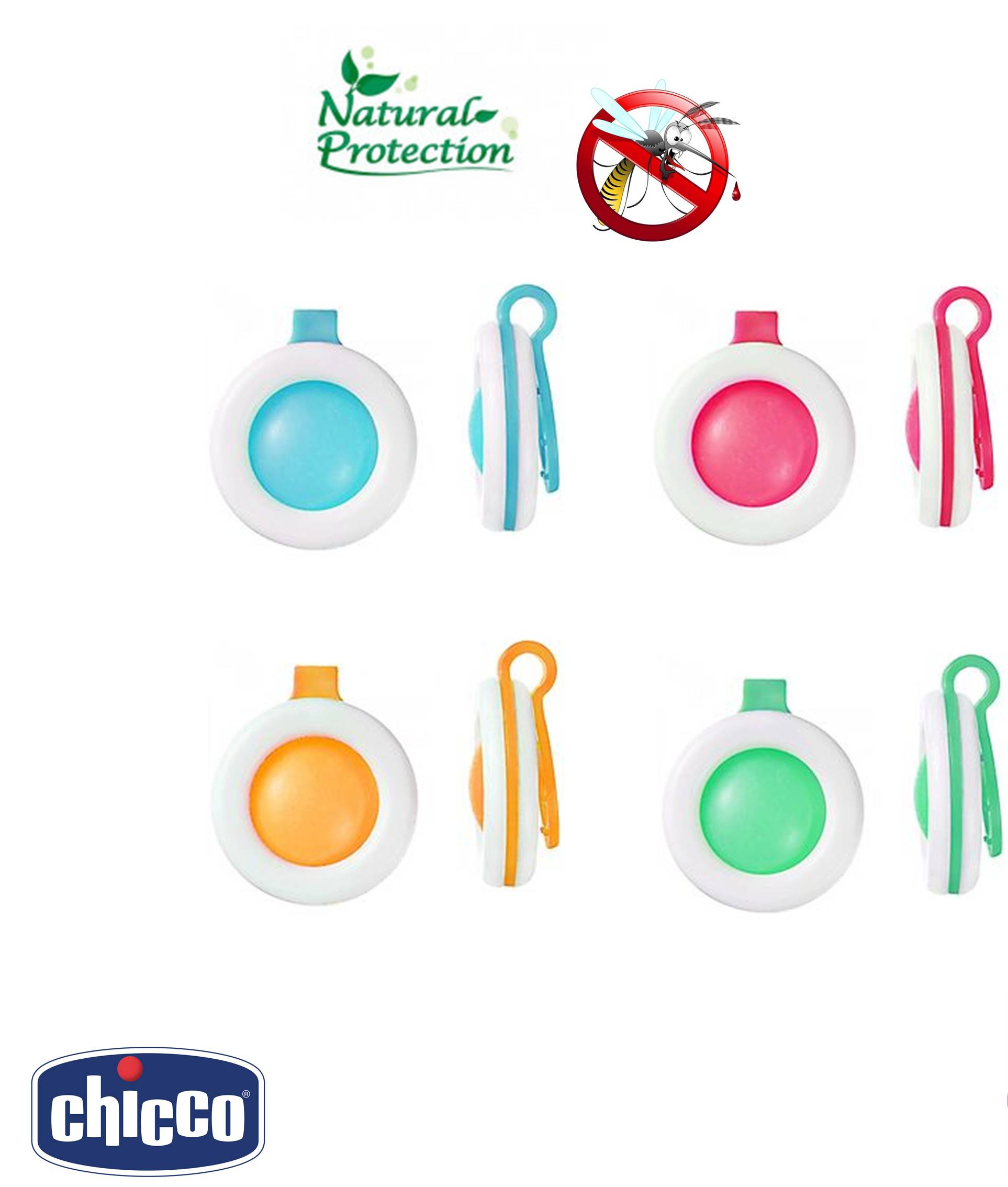 Chicco Zanza Clip Profumata Antizanzare 1 Pezzo
