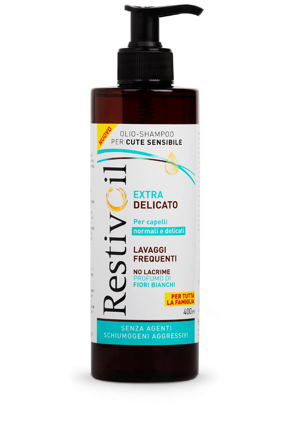 Restivoil Extra Delicato Olio - Shampoo Per Cute Sensibile 400 ml