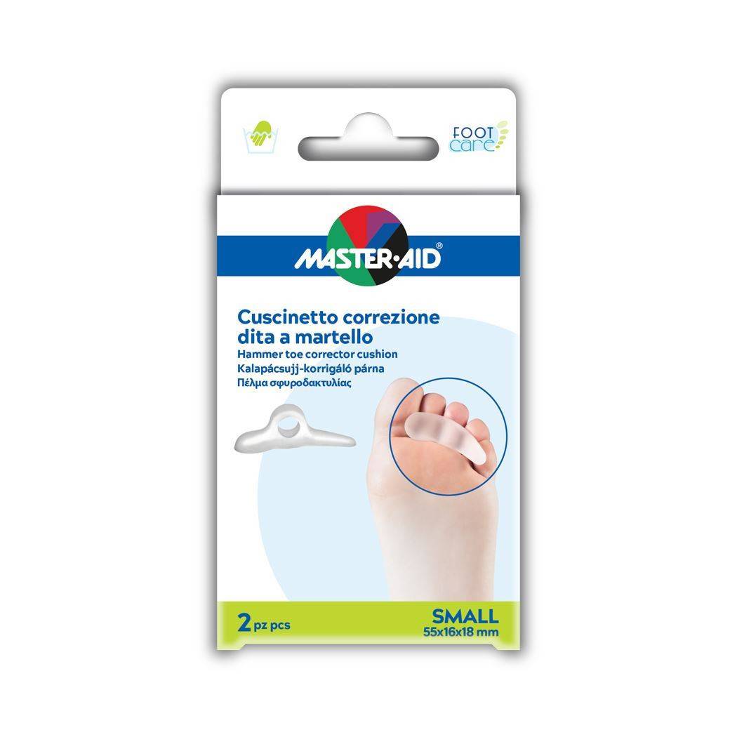 Master - Aid Foot Care Cuscinetto per la correzione di dita a martello 2 pezzi Small