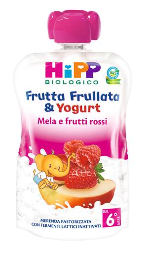 Hipp Bio Frutta Frullata Yogurt Mela E Frutti Rossi