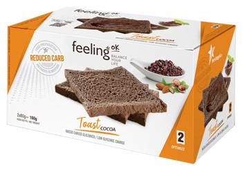FeelingOk Optimize 2 Toast Dietetico Gusto Cacao