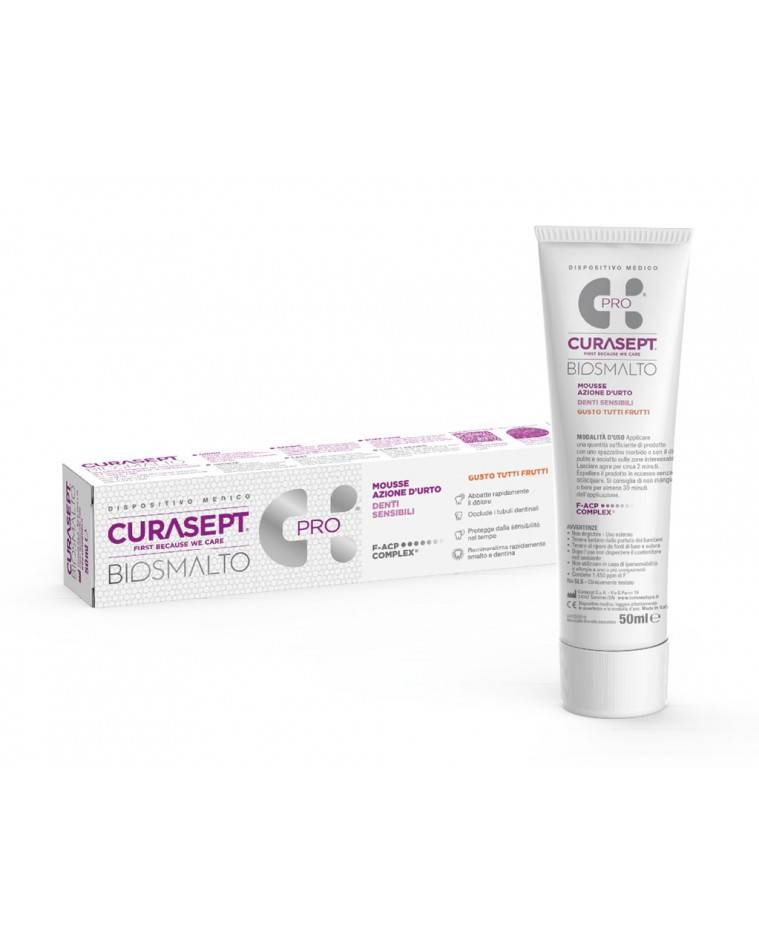 Curasept Biosmalto Mousse Sensitive Denti Sensibili 50 ml