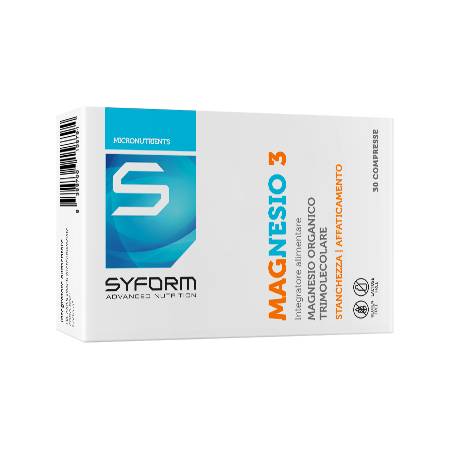 Syform Magnesio 3 Integratore di magnesio trimolecolare 30 compresse
