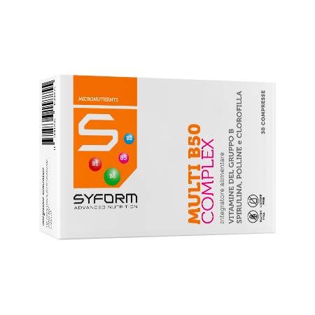 Syform Multi B 50 Complex Integratore Multivitaminico per Sportivi 30 compresse