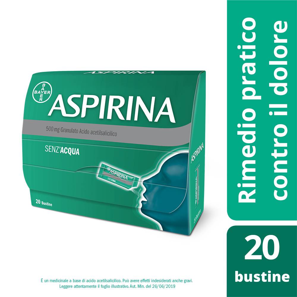 Aspirina 500 mg - 20 bustine granulato