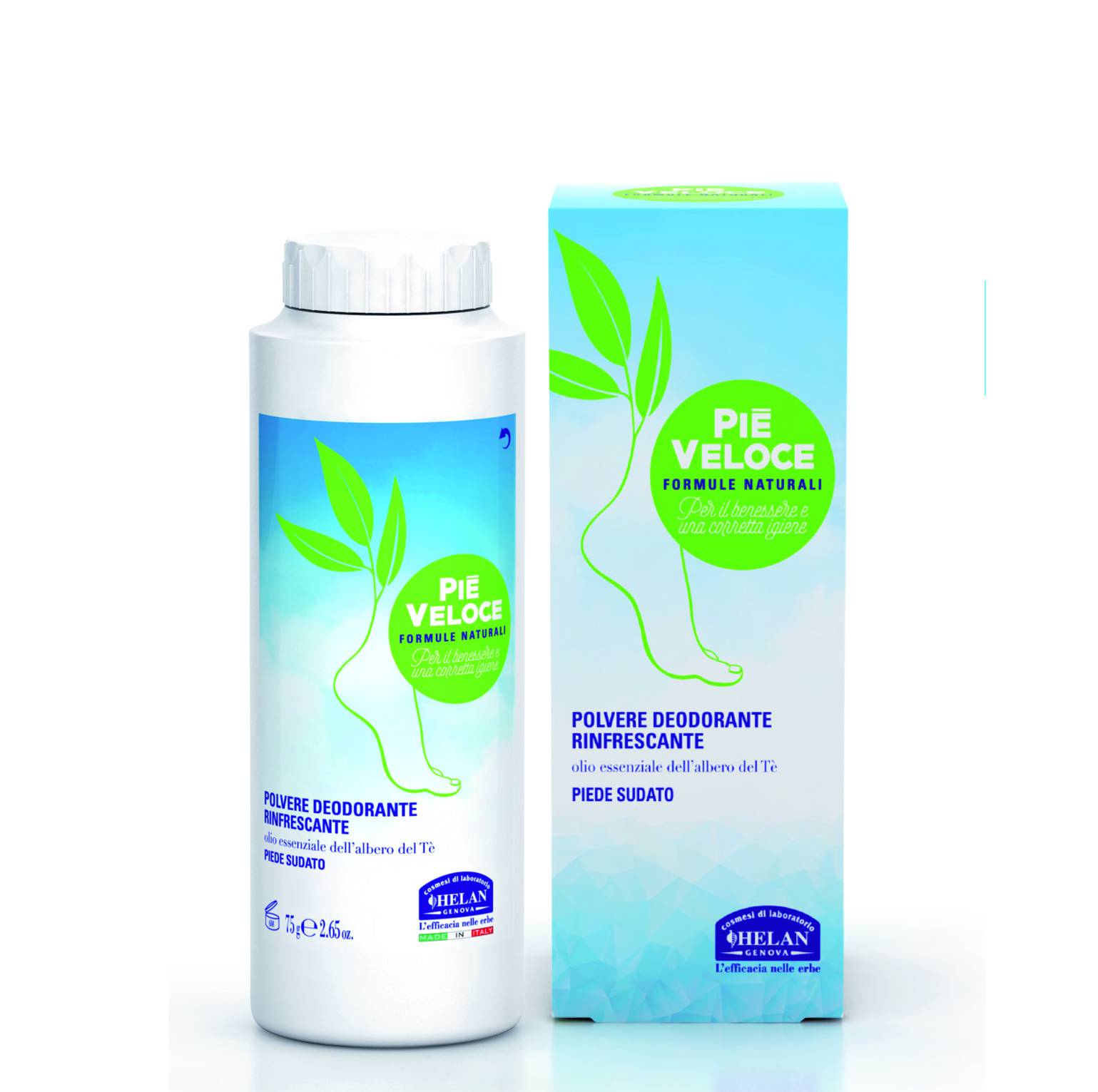 Helan Pié Veloce Deodorante in Polvere per Piedi 75 g