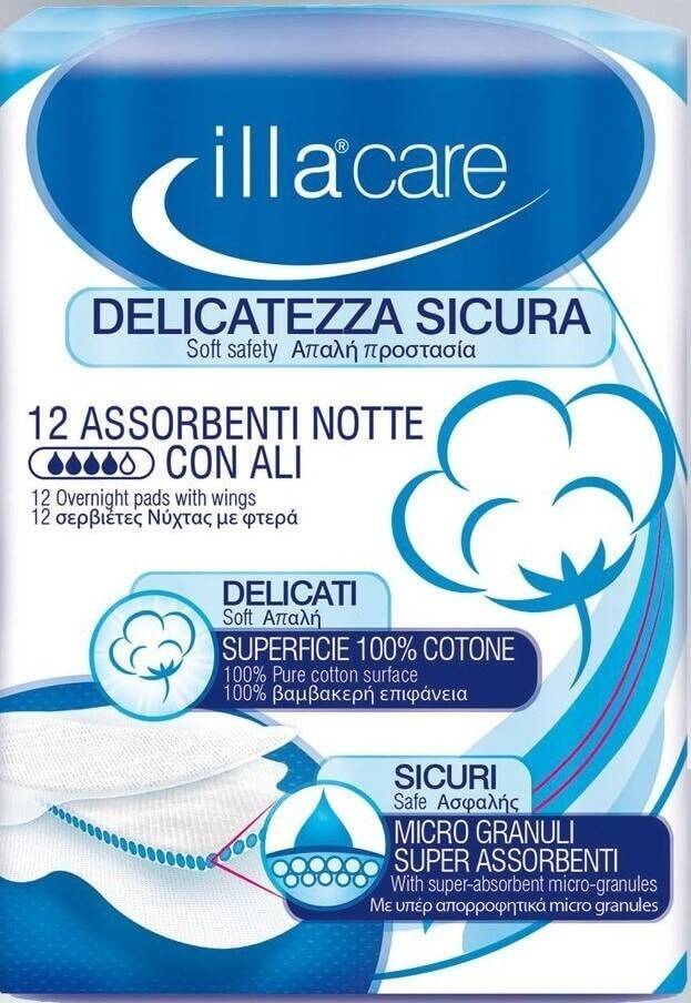 Illa Care Assorbenti Notte con Ali