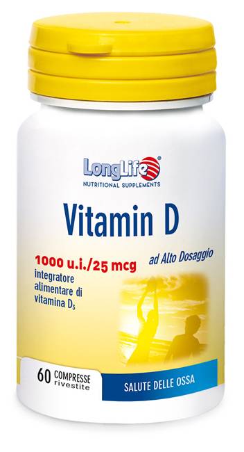 Longlife Vitamina D1000 Integratore Benessere Articolazioni Ossa Cartilagini