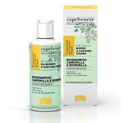 Helan Capelvenere Bio Camomilla e Biondella Shampoo per Capelli Chiari 200 ml