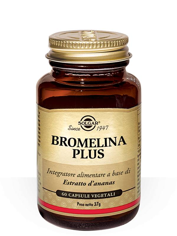 Solgar Bromelina Plus Integratore per la Digestione 60 Capsule