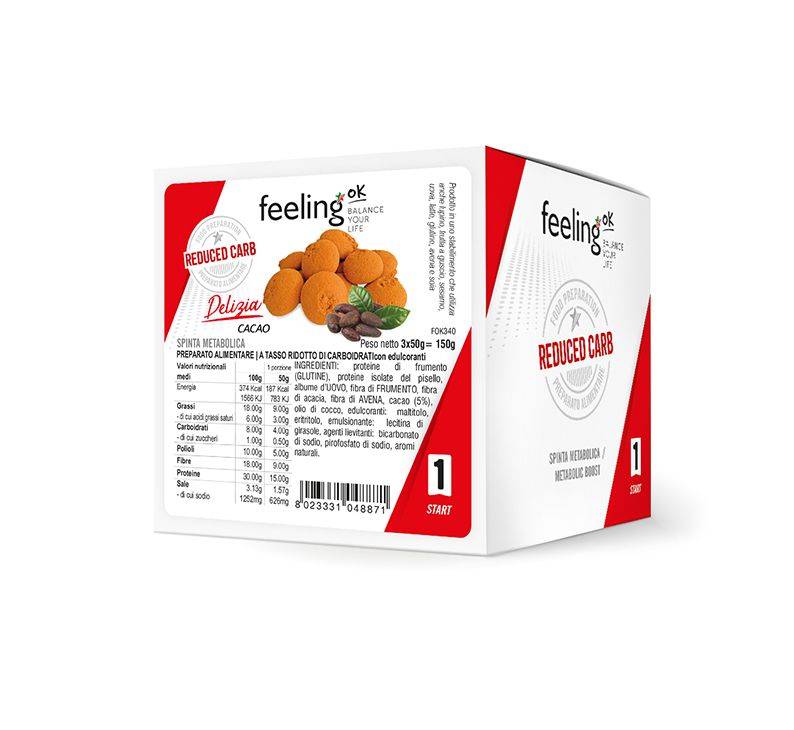 FeelingOk Start 1 Delizia Gusto Cacao 50 g