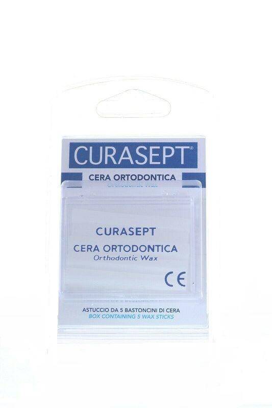 Curasept Wax Cera Ortodontica 5 bastoncini di cera
