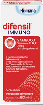 Humana Difensil Immuno Integratore per le difese immunitarie dei bambini 150 ml