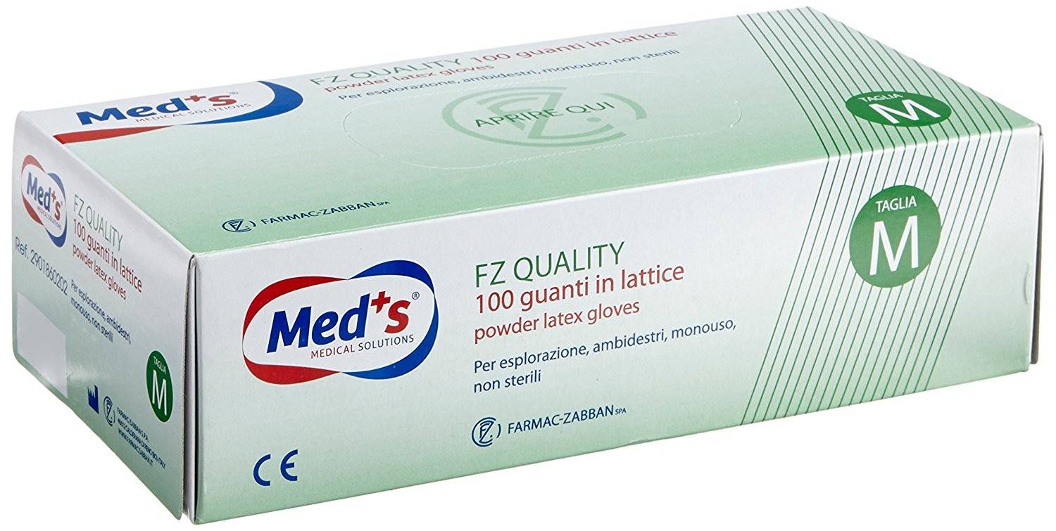 Med's FZ Quality 100 Guanti In Lattice Taglia M