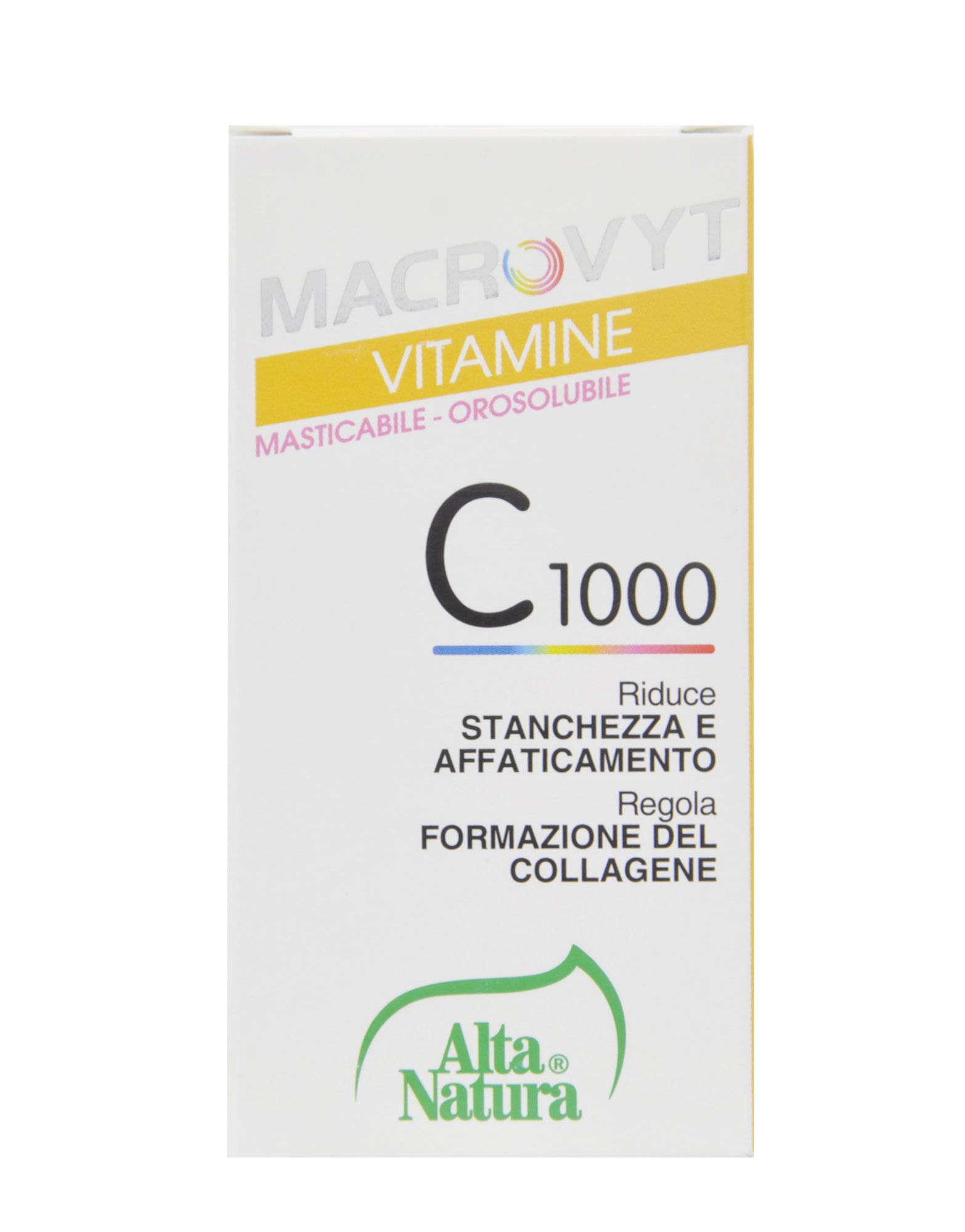 Alta Natura Macrovit C1000 Contro Stanchezza e Affaticamento 30 compresse