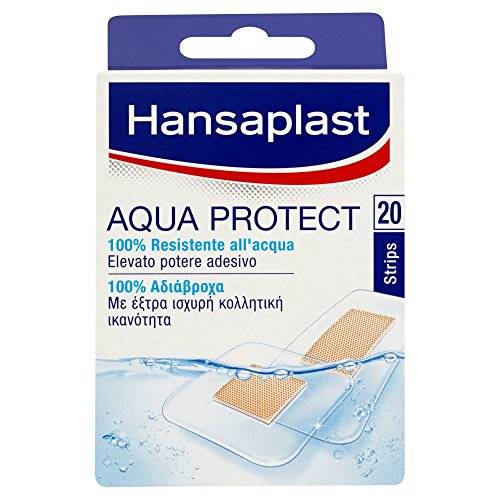 Hansaplast Cerotti Aqua Protect 100% Resistenti all'Acqua 20 pezzi