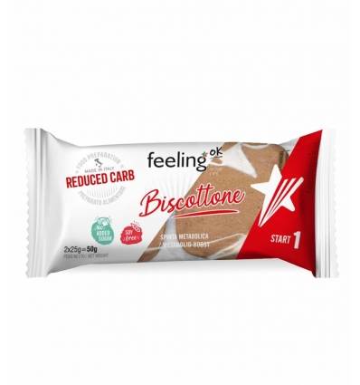 FeelingOk Start 1 Biscottone Gusto Mandorla Monoporzione 50 grammi