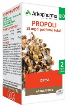 Arkopharma Arkocapsule Propoli Bio Integratore per Respirare Bene 40 capsule