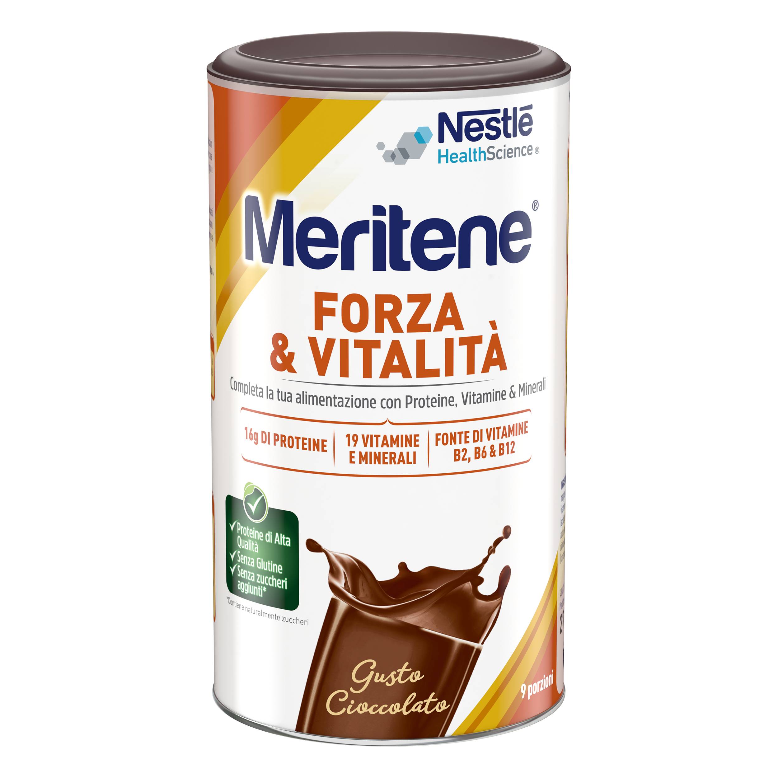 Meritene Forza e Vitalità Integratore energetico in polvere Gusto Cioccolato 270 g