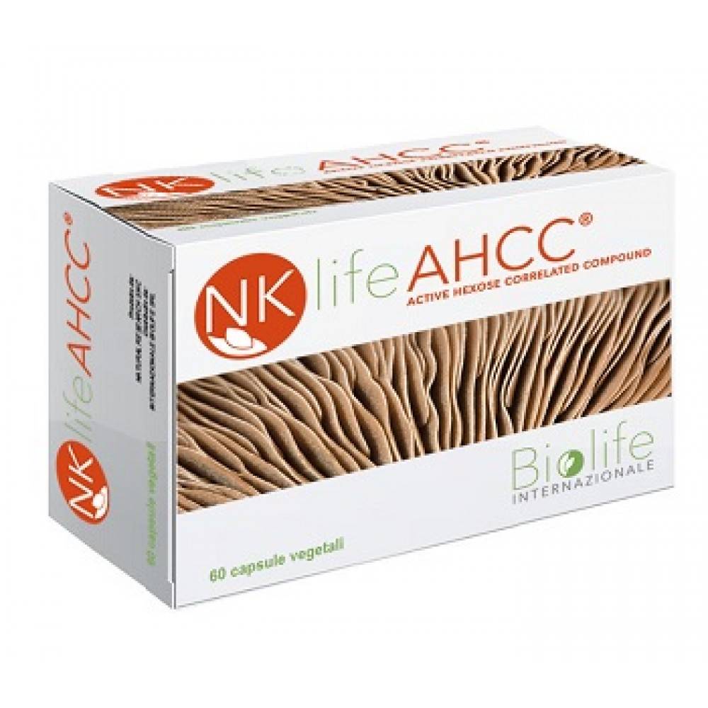 NK Life Ahcc Integratore per Potenziare le Difese Immunitarie 60 capsule