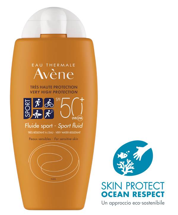 Avène Fluido Sport Solare Pelle Sensibile Protezione Solare Molto Alta SPF 50+