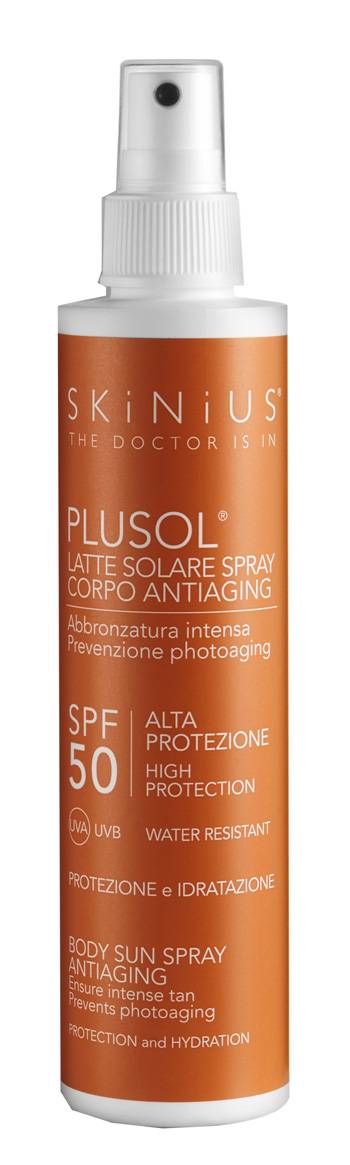 Skinius Plusol Latte Solare Spray Protezione Solare SPF 50 100 ml