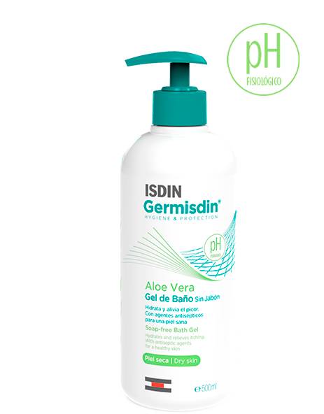 Isdin Germisdin Aloe Vera Gel Detergente Senza Sapone Pelle Secca 1 Litro