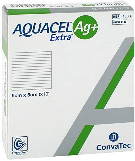 Convatec Aquacel Ag+Extra 5x5 cm 10 pezzi