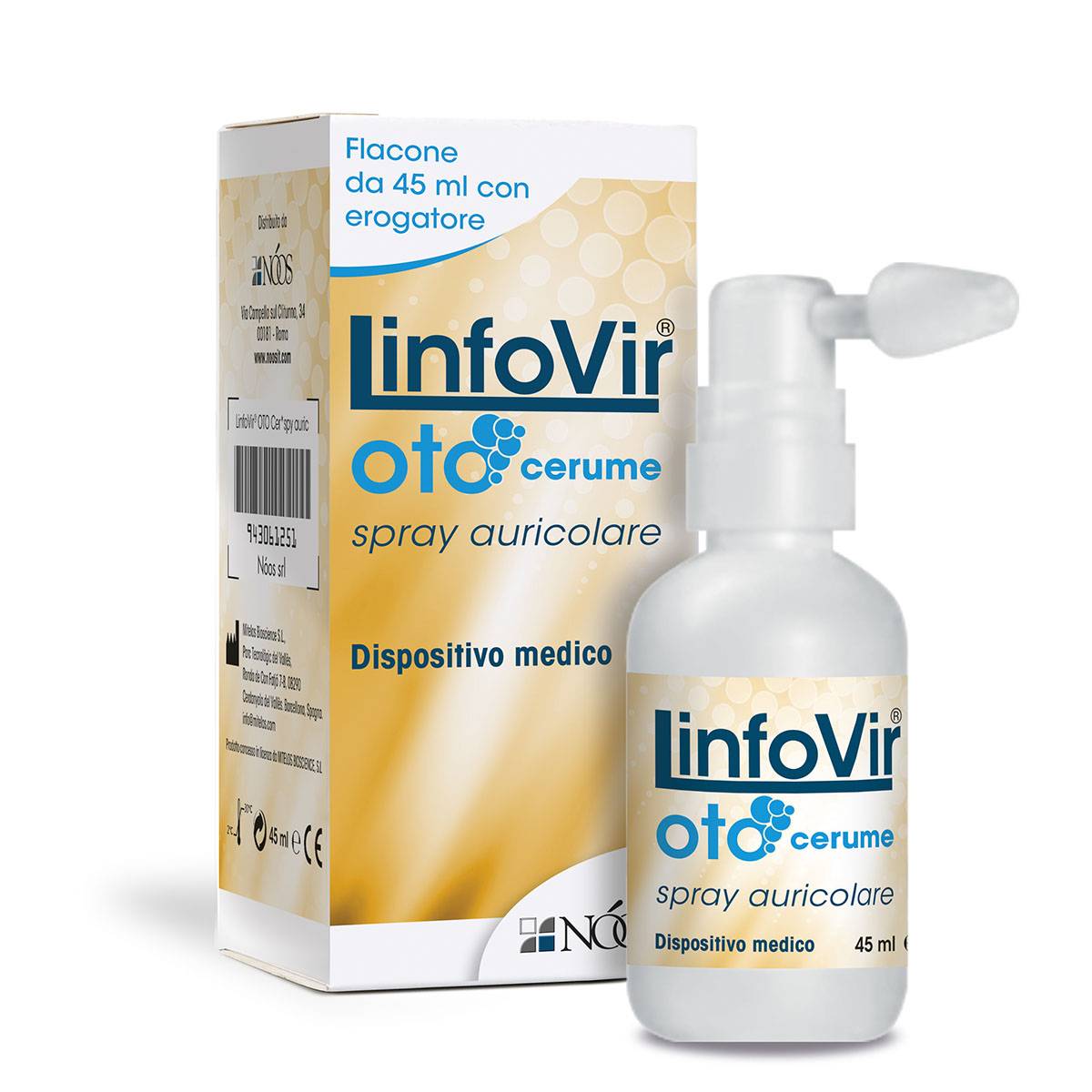Noos Linfovir Oto Cerume Spray Auricolare 45 ml