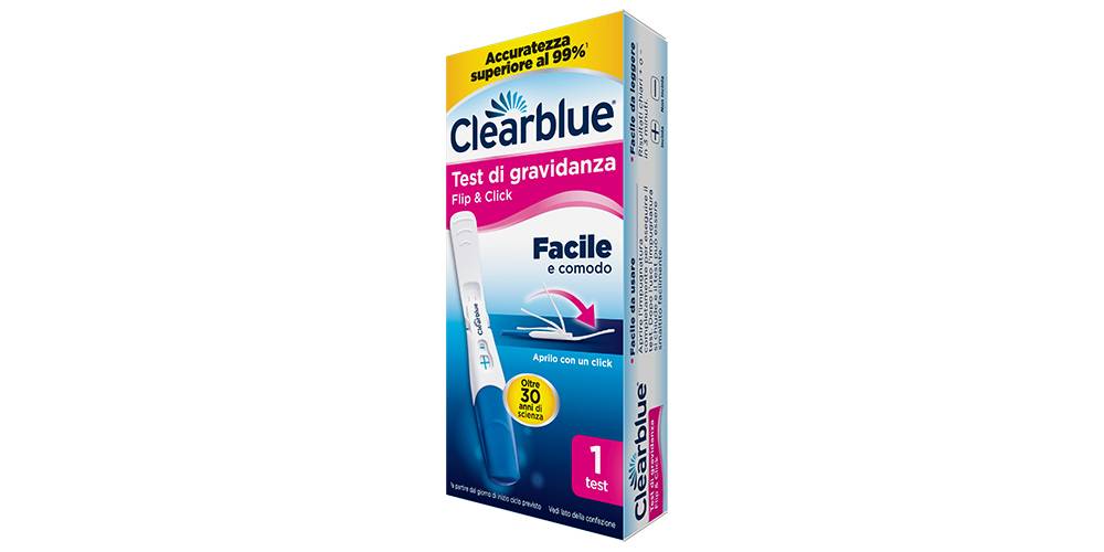 Clearblue Test di Gravidanza Flip&Click Facile e Rapido 1 pezzo