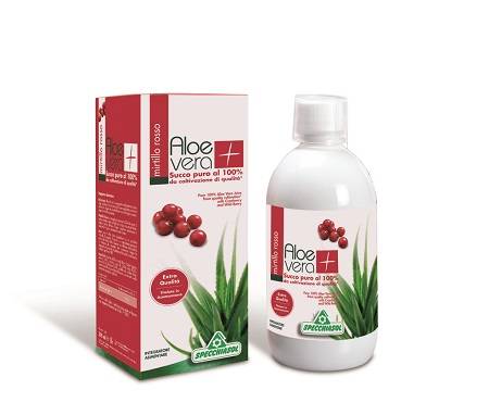 Specchiasol Succo Aloevera con Aloe Pura al 100% e Mirtillo Rosso 1000 ml
