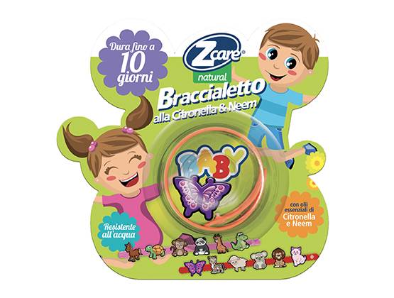 ZCare Natural Baby Braccialetto Antizanzare per Bambini