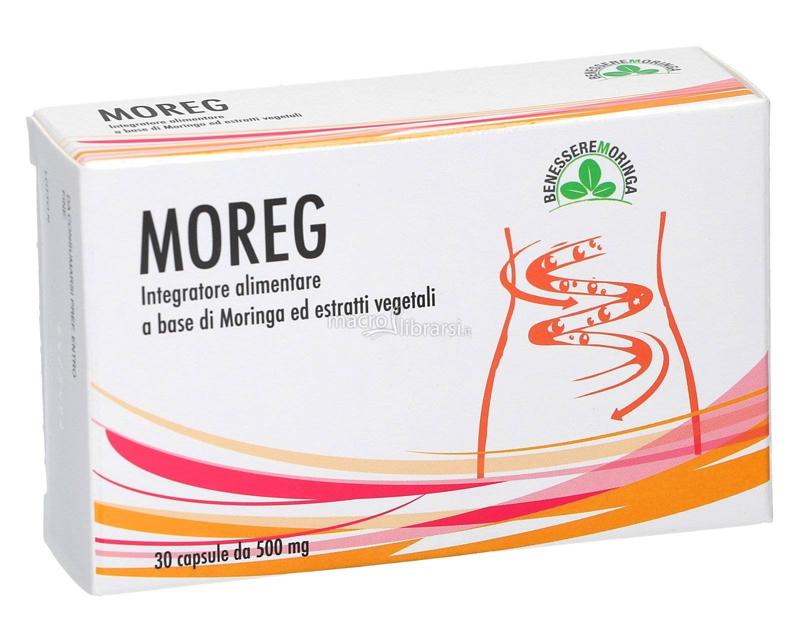 Benessere Moringa Moreg Integratore per Transito Intestinale 30 capsule