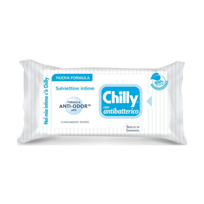 Chilly Salviettine Intime con formula anti - odor con antibatterico 12 Pezzi