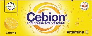 Cebion 1 g - 10 Compresse Effervescenti Integratore di Vitamina C Gusto Limone