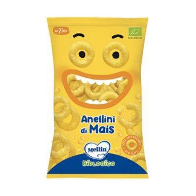 Mellin Anellini Di Mais Merenda per Bambini 15 gr