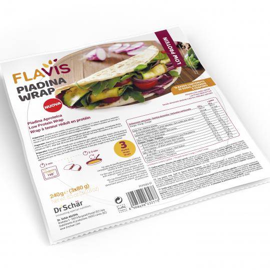 Mevalia Flavis Piadina Aproteica 3 pezzi 240 g