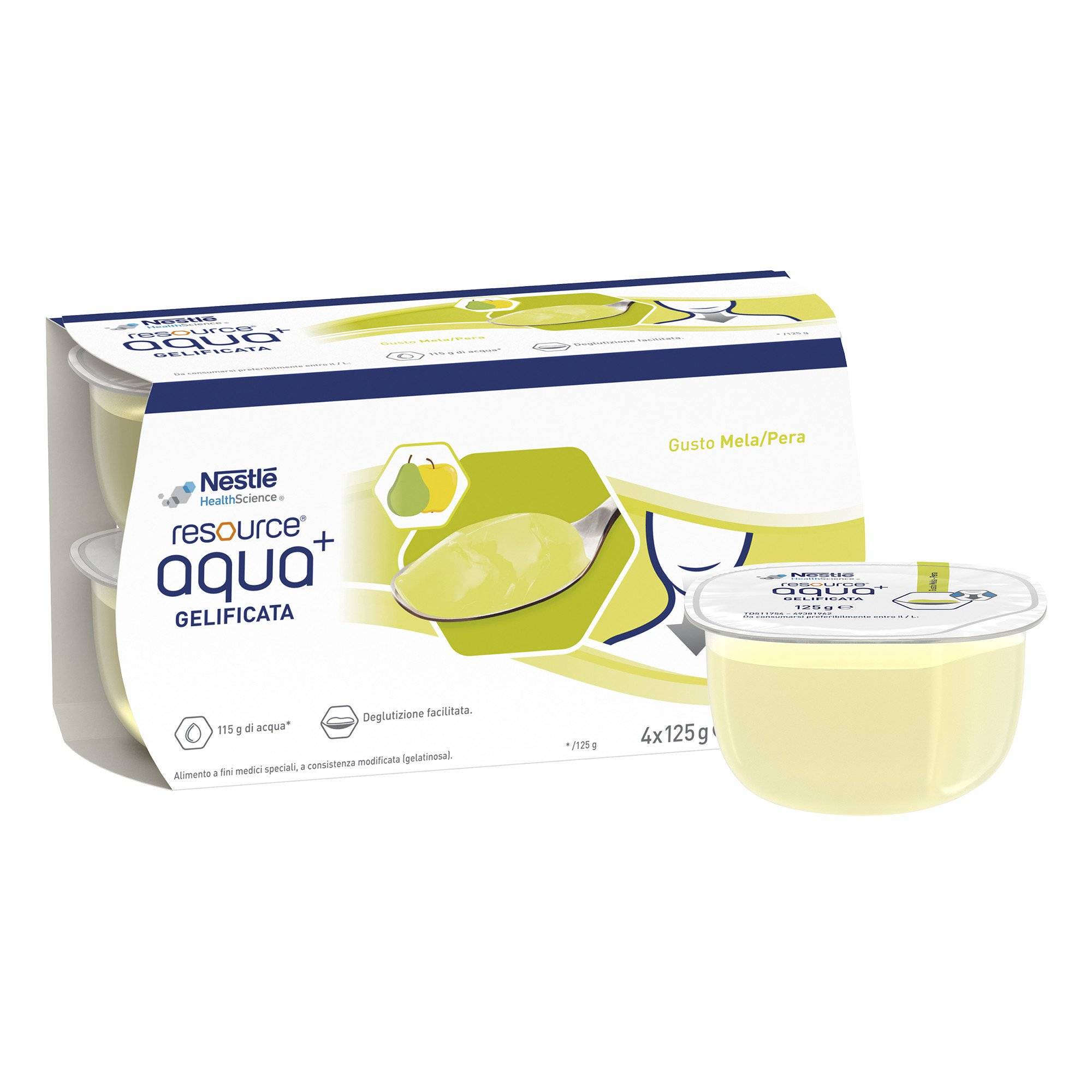 Nestlè Resource Bevanda Gelificata 125 g - Gusto: mela/pera
