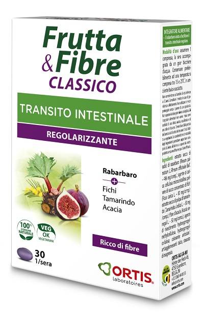 Ortis Frutta & Fibre Classico Integratore Transito Intestinale 30 compresse